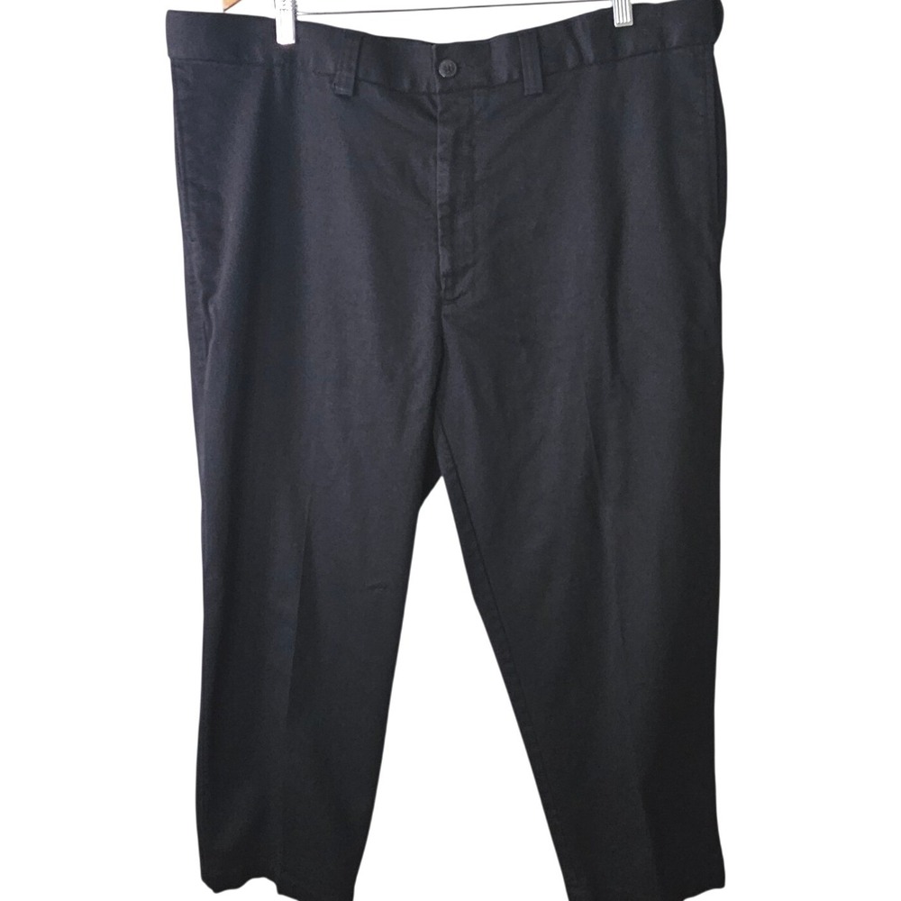 Oak‎ Hill Premium Mens Pants Black 44X28 Flex Grip Waistband READ MEASUREMENTS